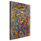 Canvas Print Piet Mondriaan Composition
