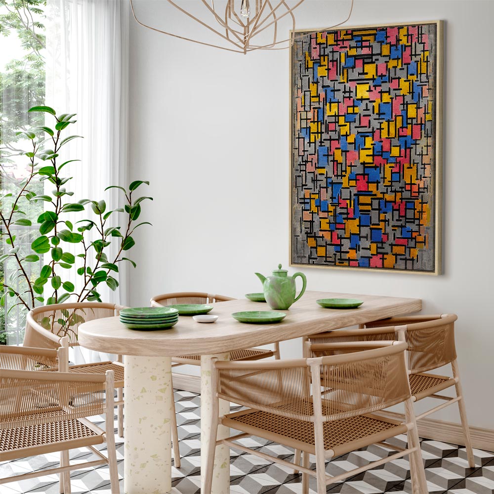 Canvas Print Piet Mondriaan Composition
