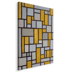 Mondrian Grid Abstract Modern DIY Large Canvas Print