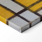 Mondrian Abstract Grid Modern Canvas Print