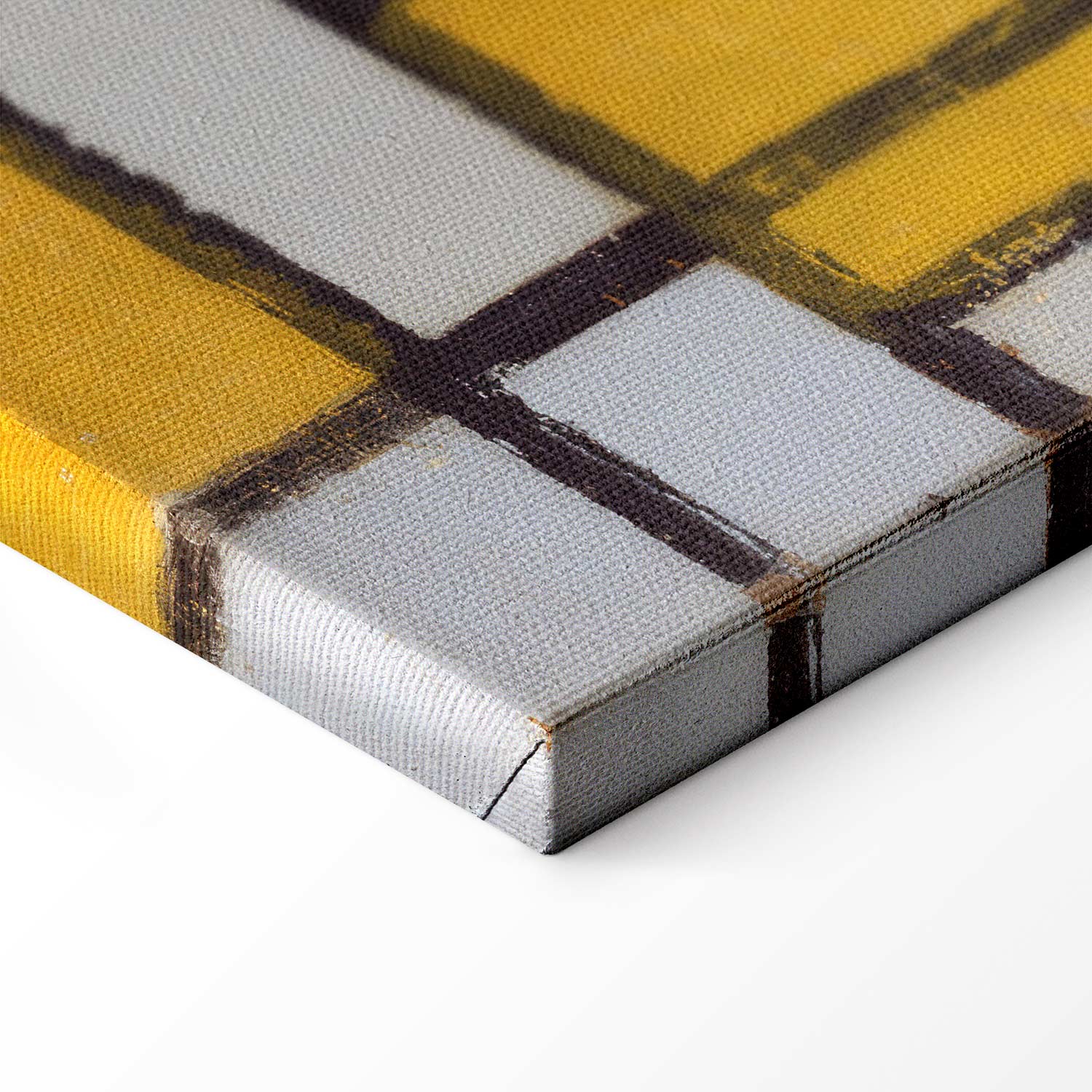 Mondrian Abstract Grid Modern Canvas Print