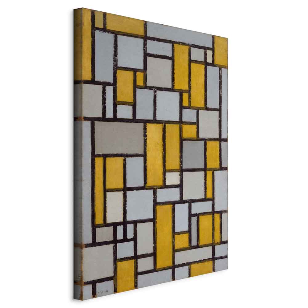 Canvas Print - Composition with grid 1