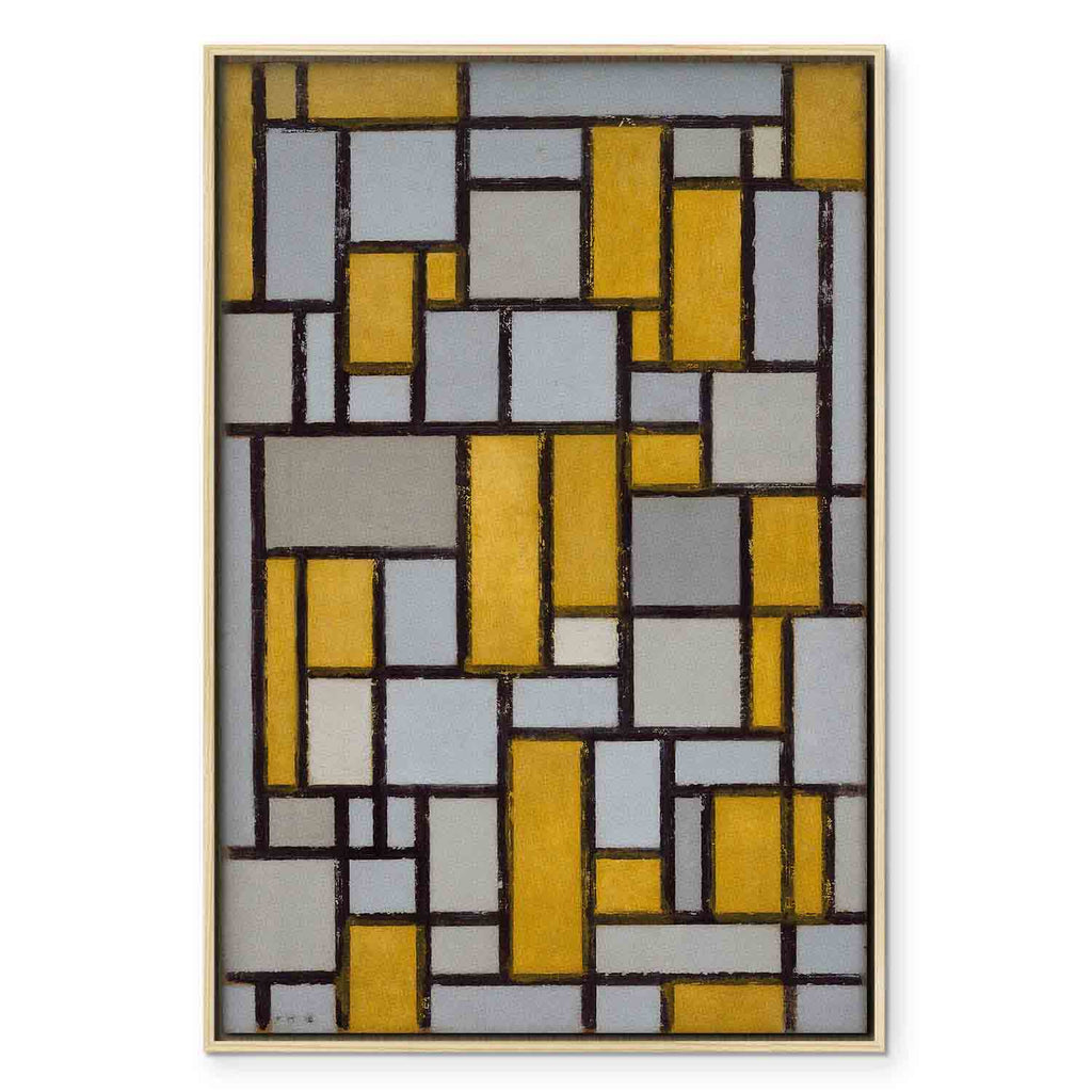 Mondrian Abstract Grid Modern Canvas Print