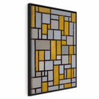 Canvas Print - Composition with grid 1