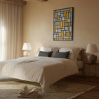 Canvas Print - Composition with grid 1