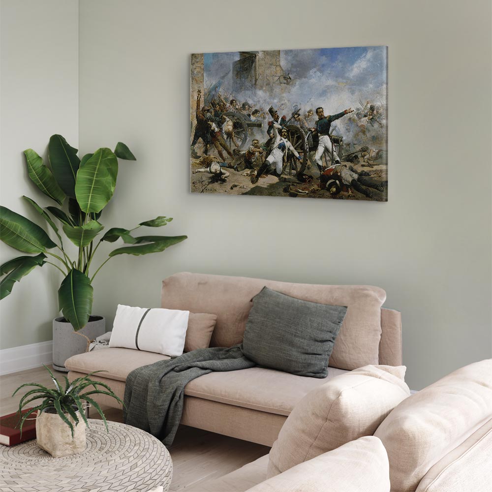 Canvas Print The Death of Pedro Velarde