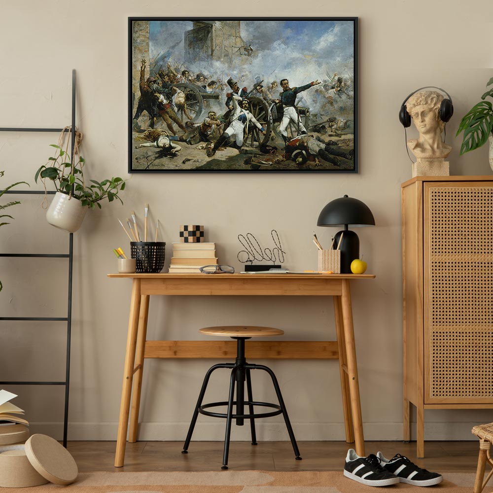 Canvas Print The Death of Pedro Velarde