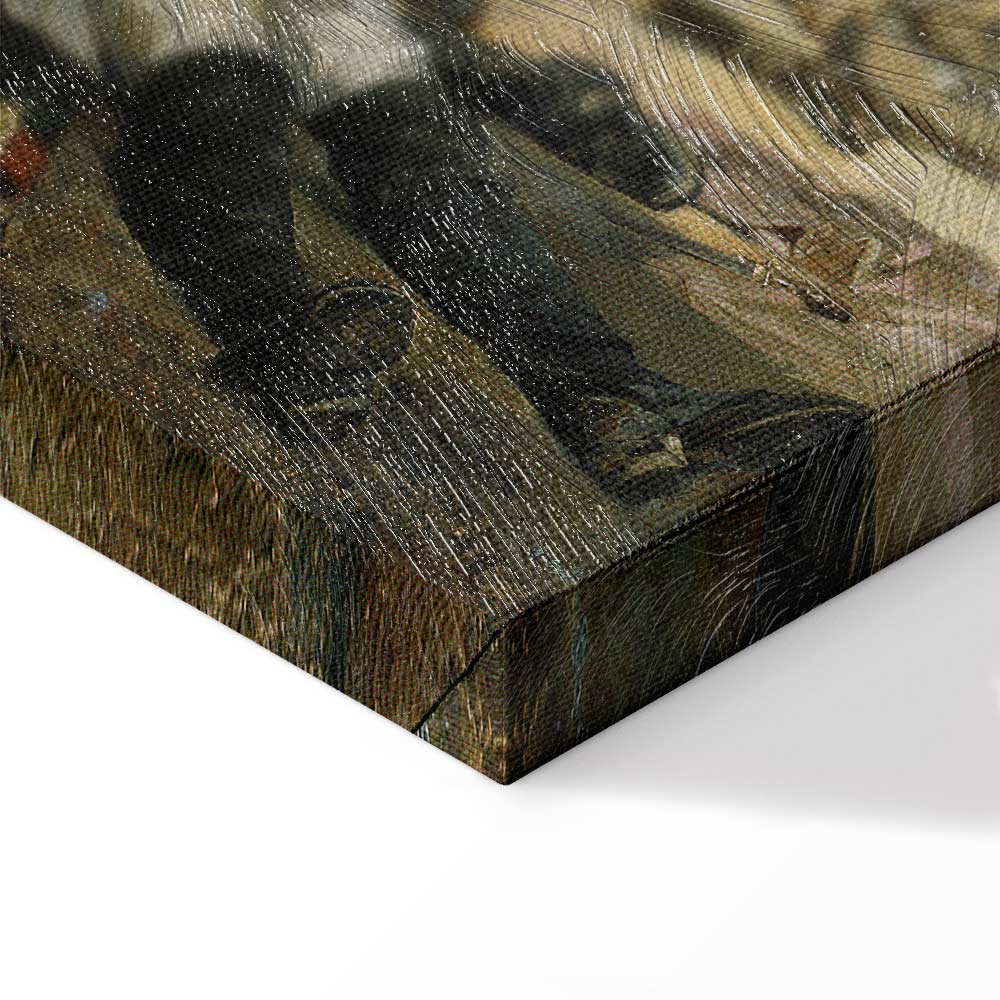 Monteleon Barracks Battle Classic Canvas Print