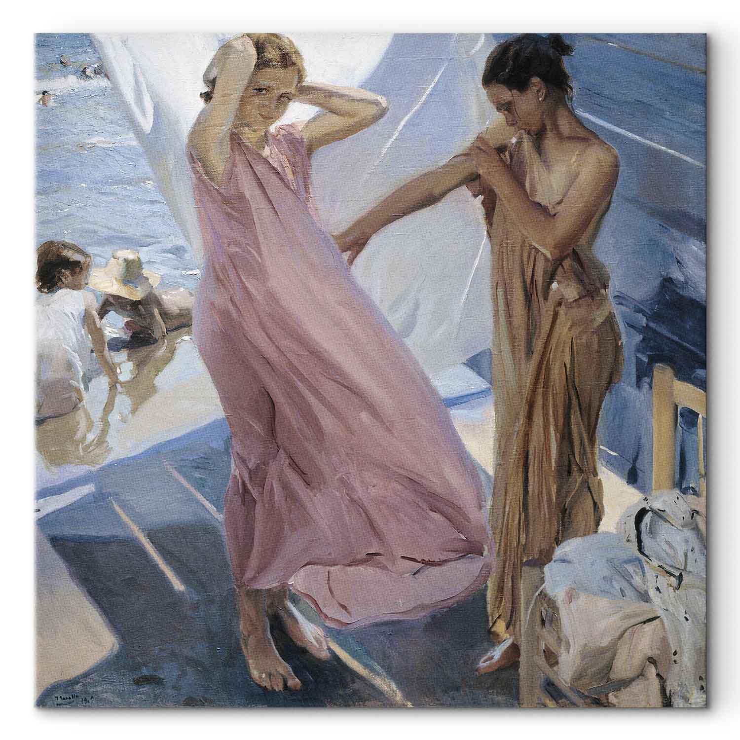 After Bathing Valencia Classic Canvas Print