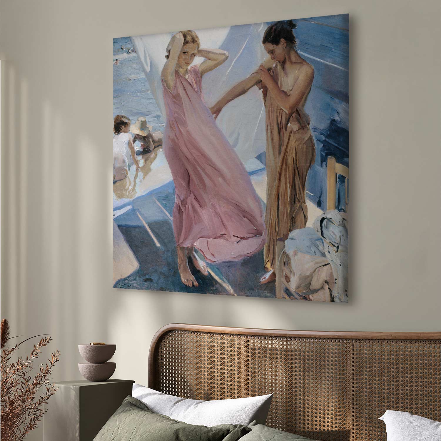 After Bathing Valencia Classic Canvas Print