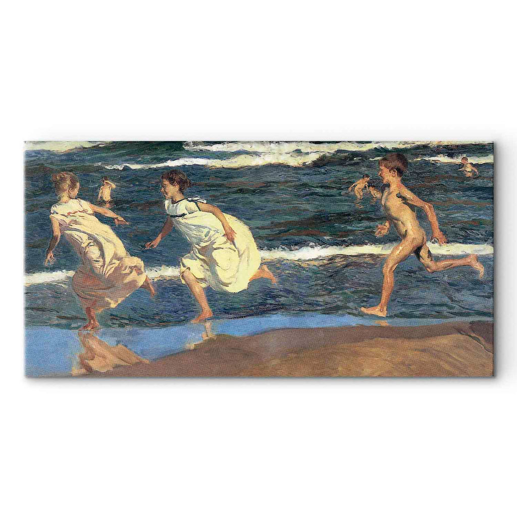 Seaside Children Classic Canvas Print