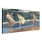 Canvas Print - Running along the Beach
