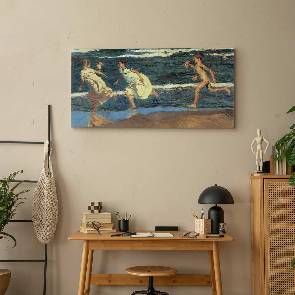 Seaside Children Classic Canvas Print