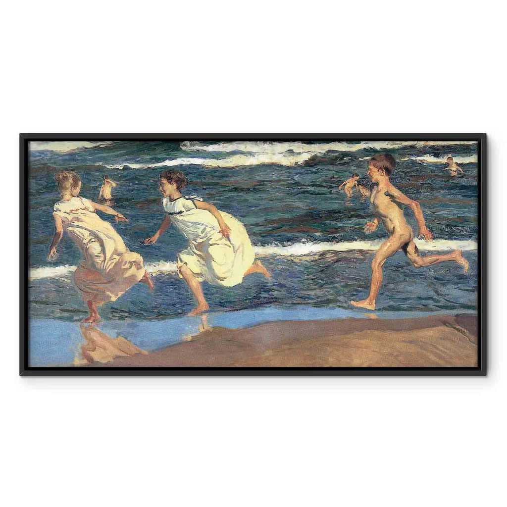 Seaside Children Classic Canvas Print