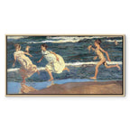 Seaside Children Classic Canvas Print