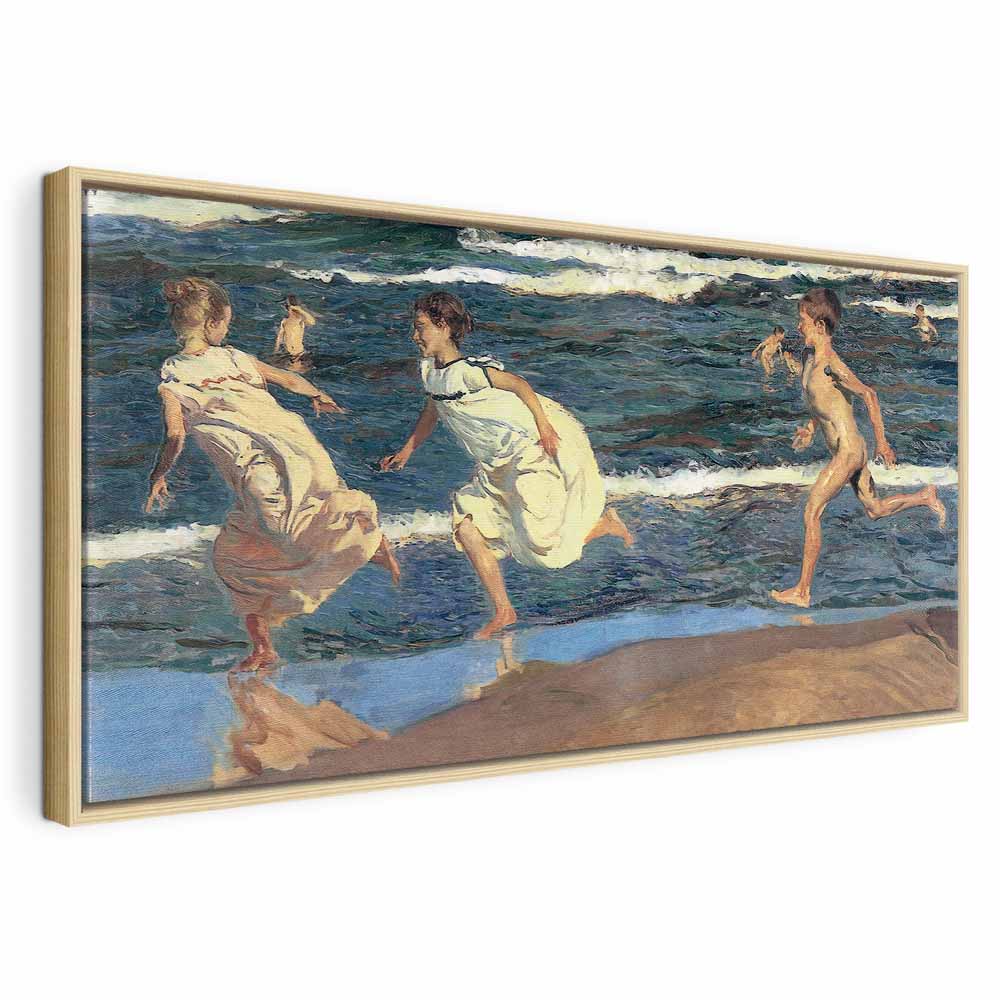 Canvas Print - Running along the Beach