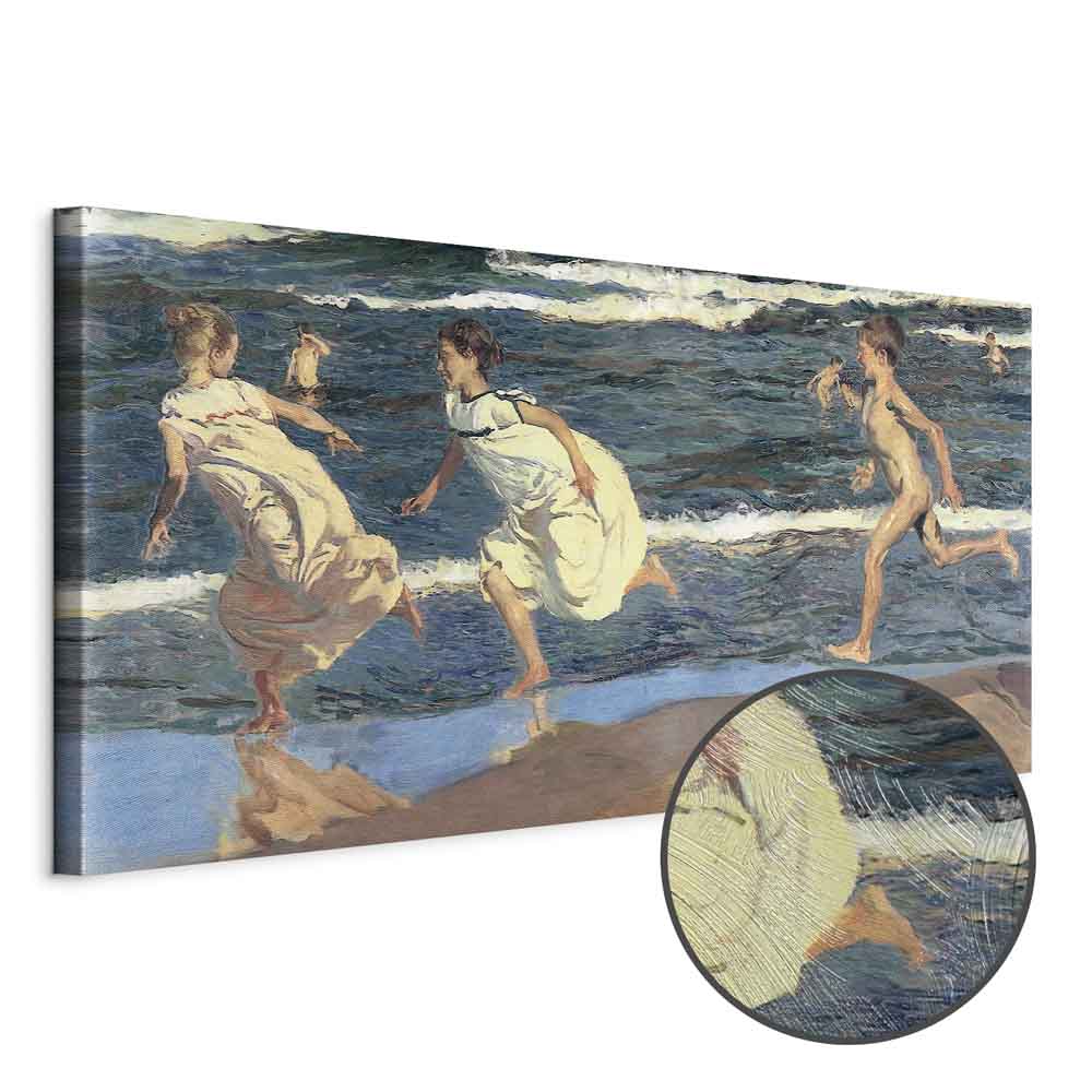 Seaside Children Classic Canvas Print