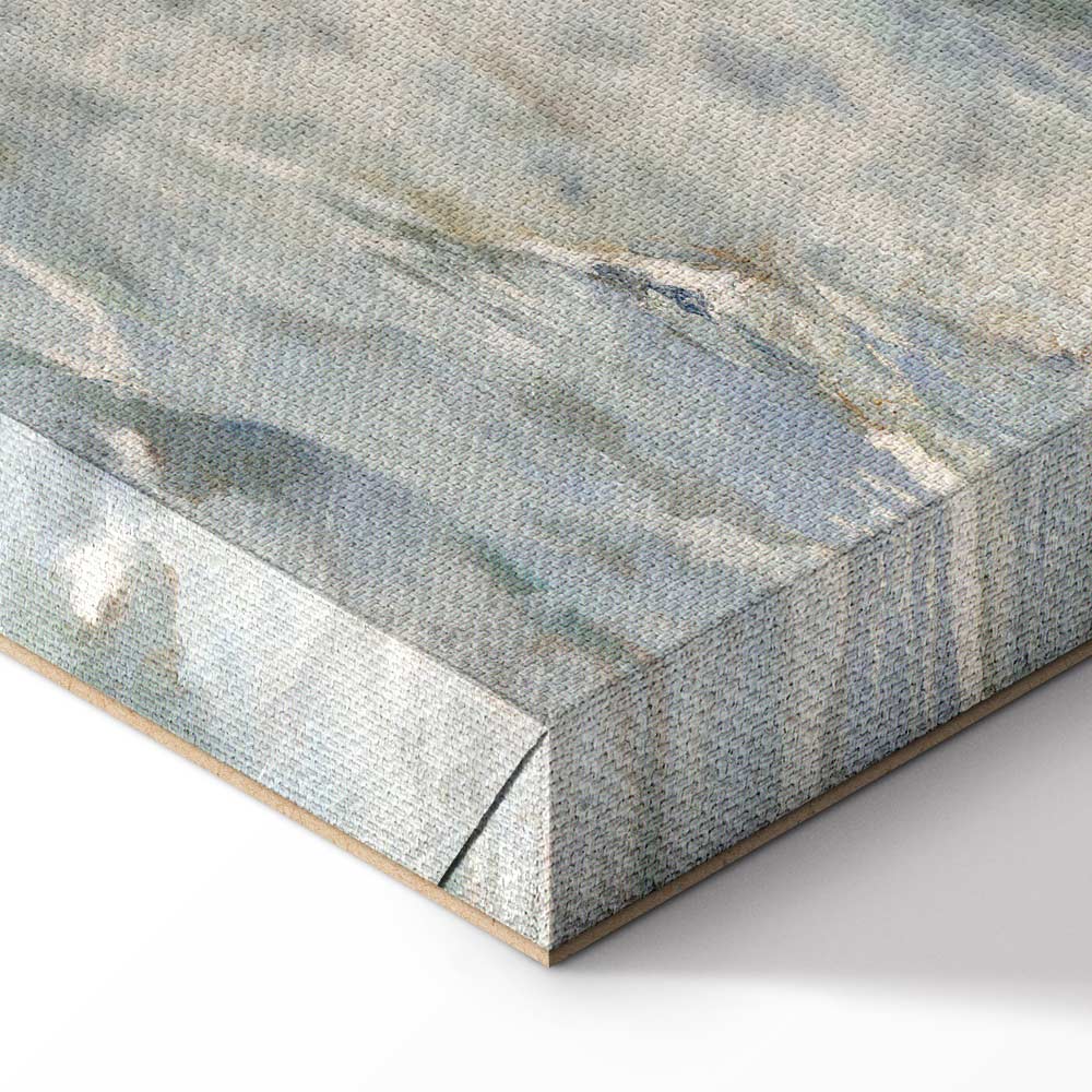 Fishing Boats Seascape Classic Canvas Print