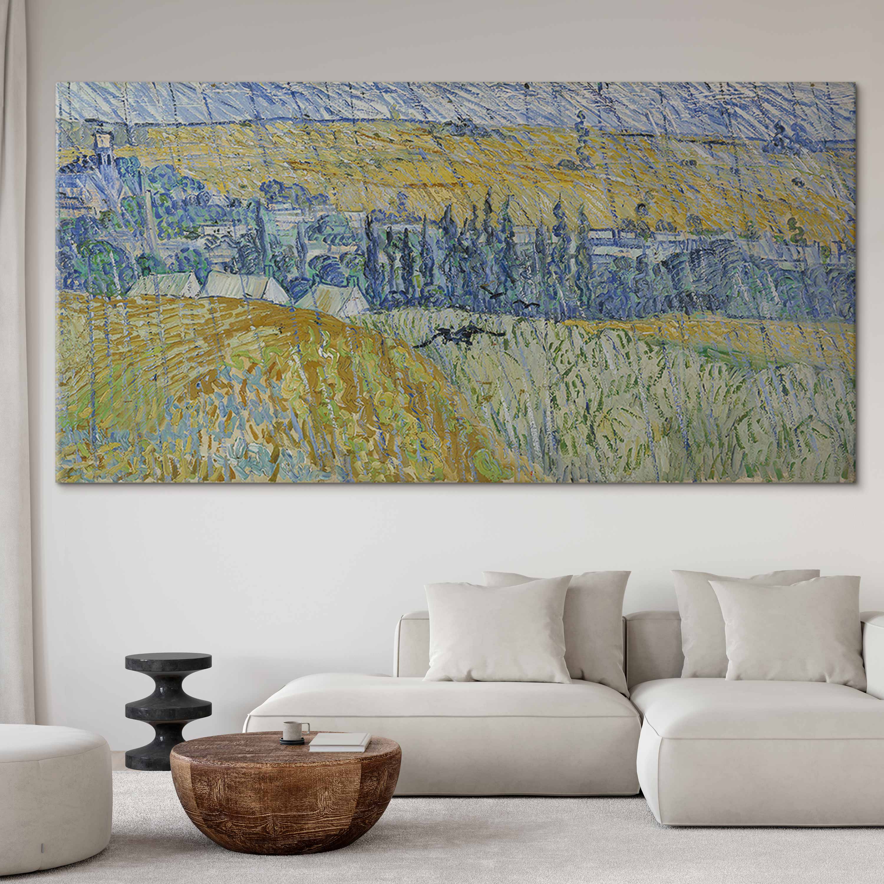 Auvers in the Rain van Gogh DIY Large Canvas Print