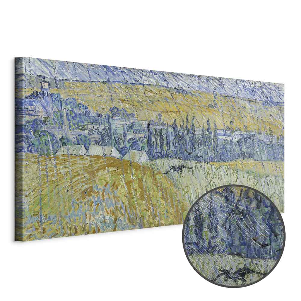 Auvers in the Rain Vincent van Gogh Classic Canvas Print