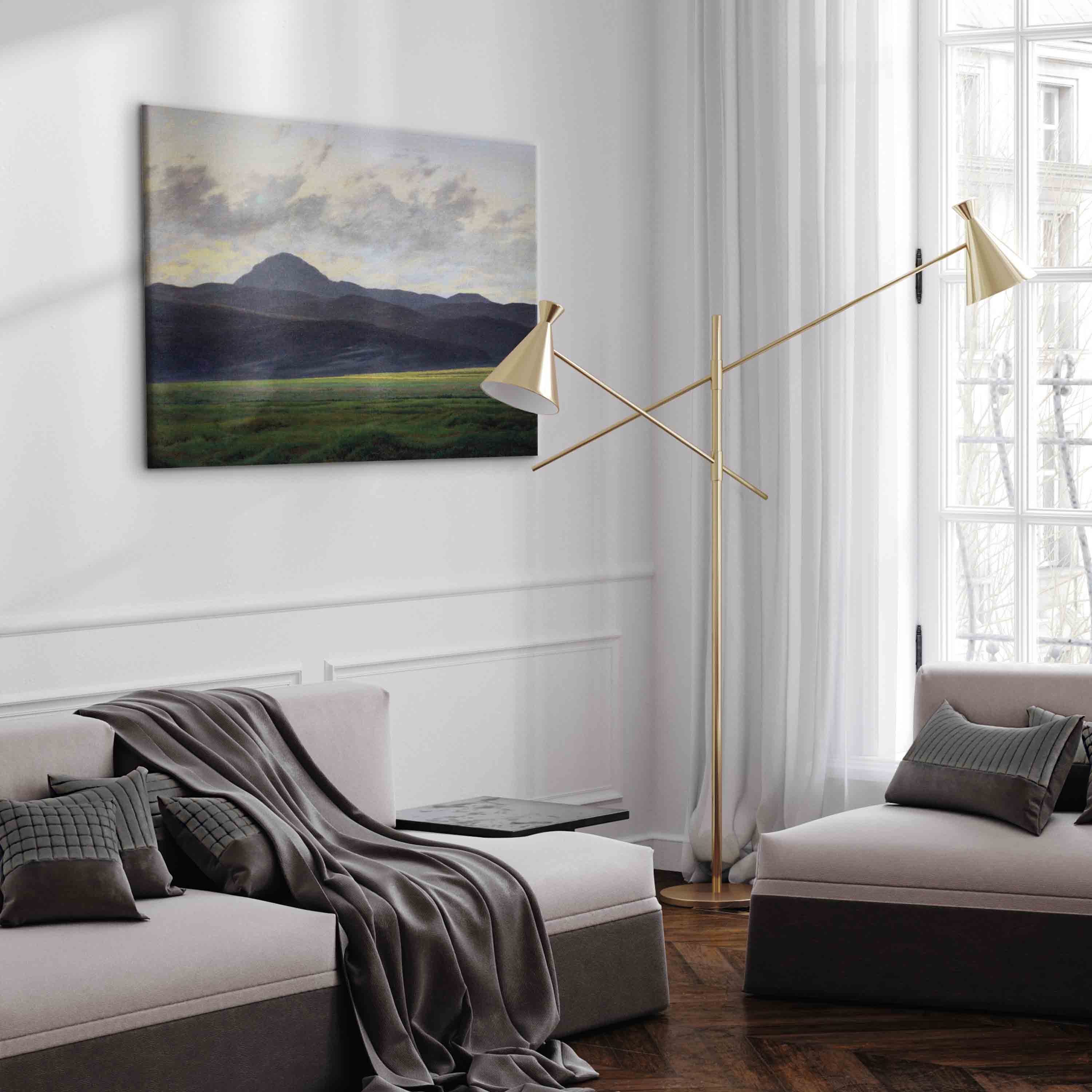 Bohemian Mountain Landscape Classic Canvas Print