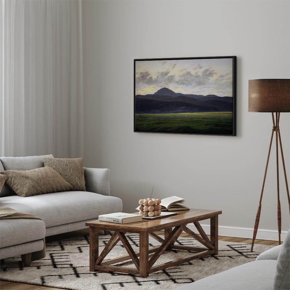 Canvas Print - Bohemian Mountain Landscape by Caspar David Friedrich