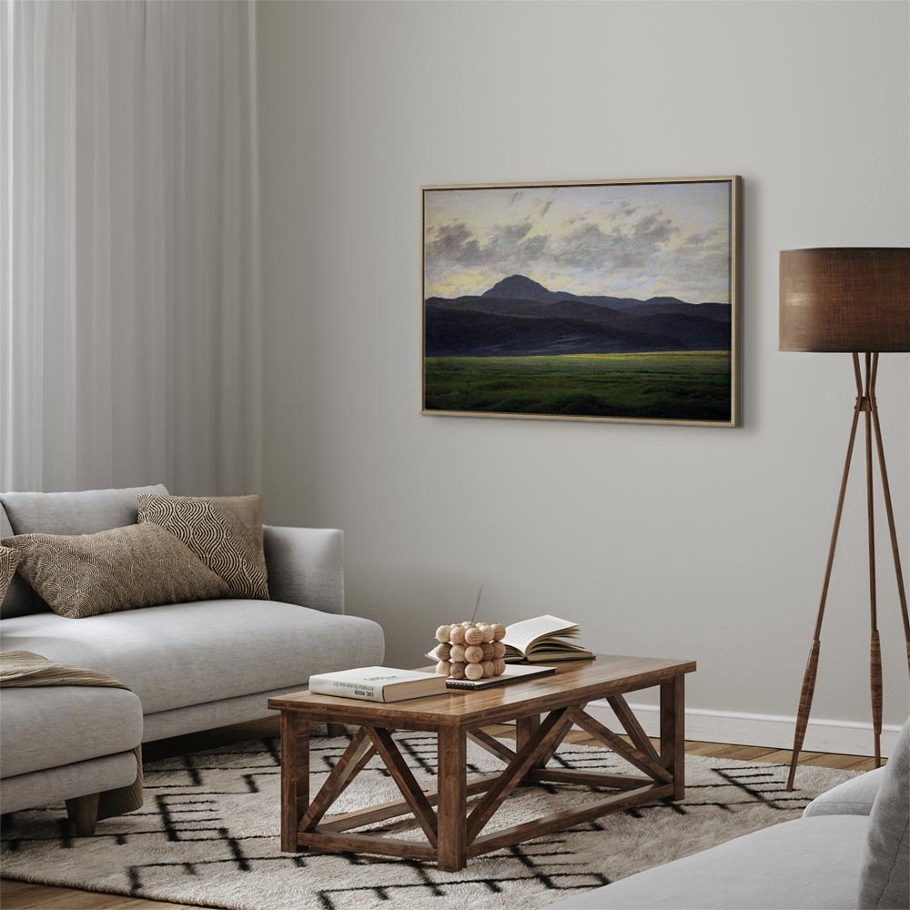 Canvas Print - Bohemian Mountain Landscape by Caspar David Friedrich