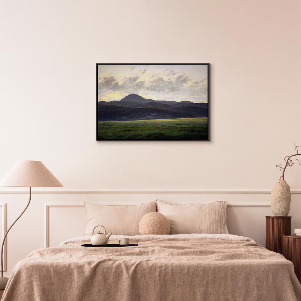 Canvas Print - Bohemian Mountain Landscape by Caspar David Friedrich