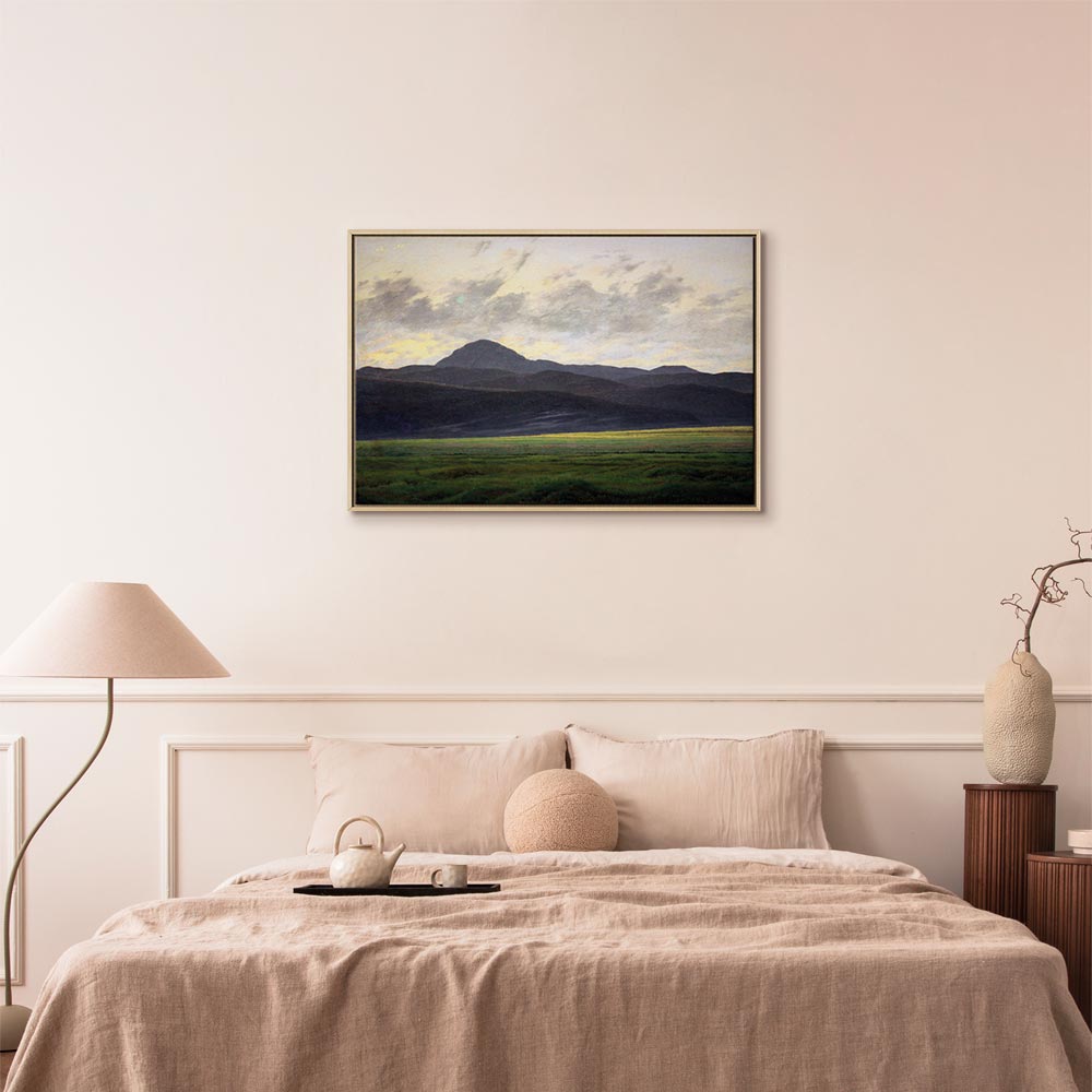 Canvas Print - Bohemian Mountain Landscape by Caspar David Friedrich