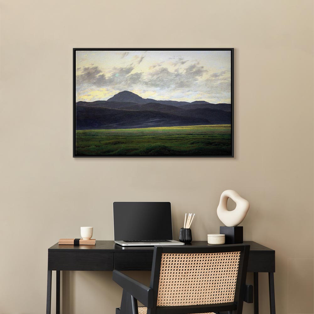 Canvas Print - Bohemian Mountain Landscape by Caspar David Friedrich