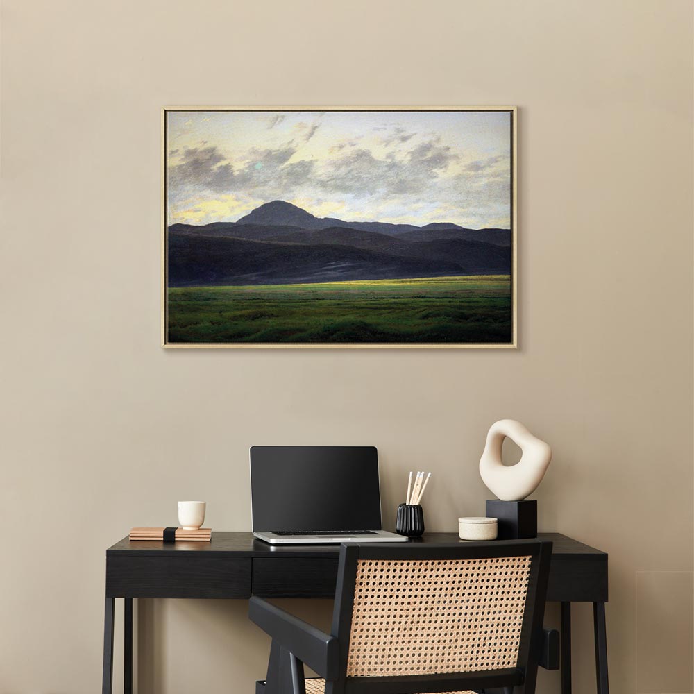 Canvas Print - Bohemian Mountain Landscape by Caspar David Friedrich