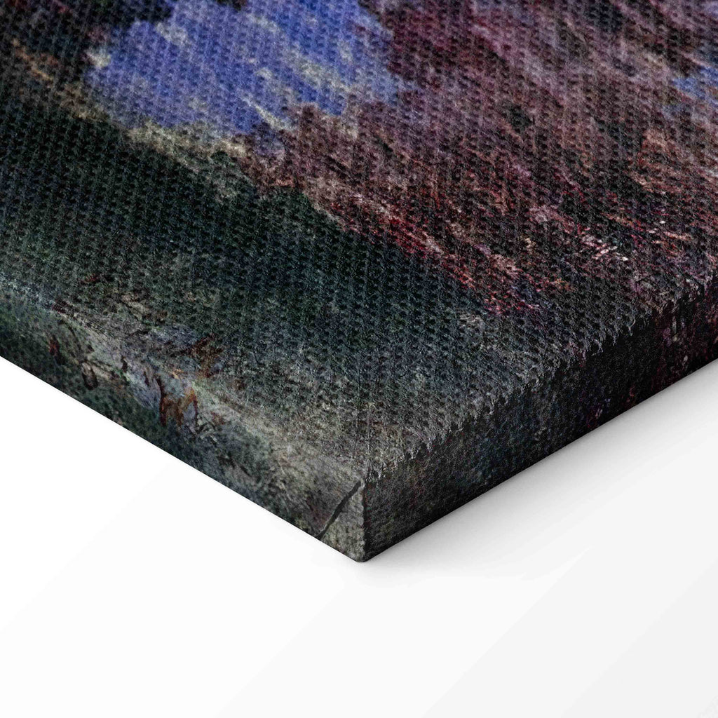 Monet Garden Corner Impressionist Canvas Print