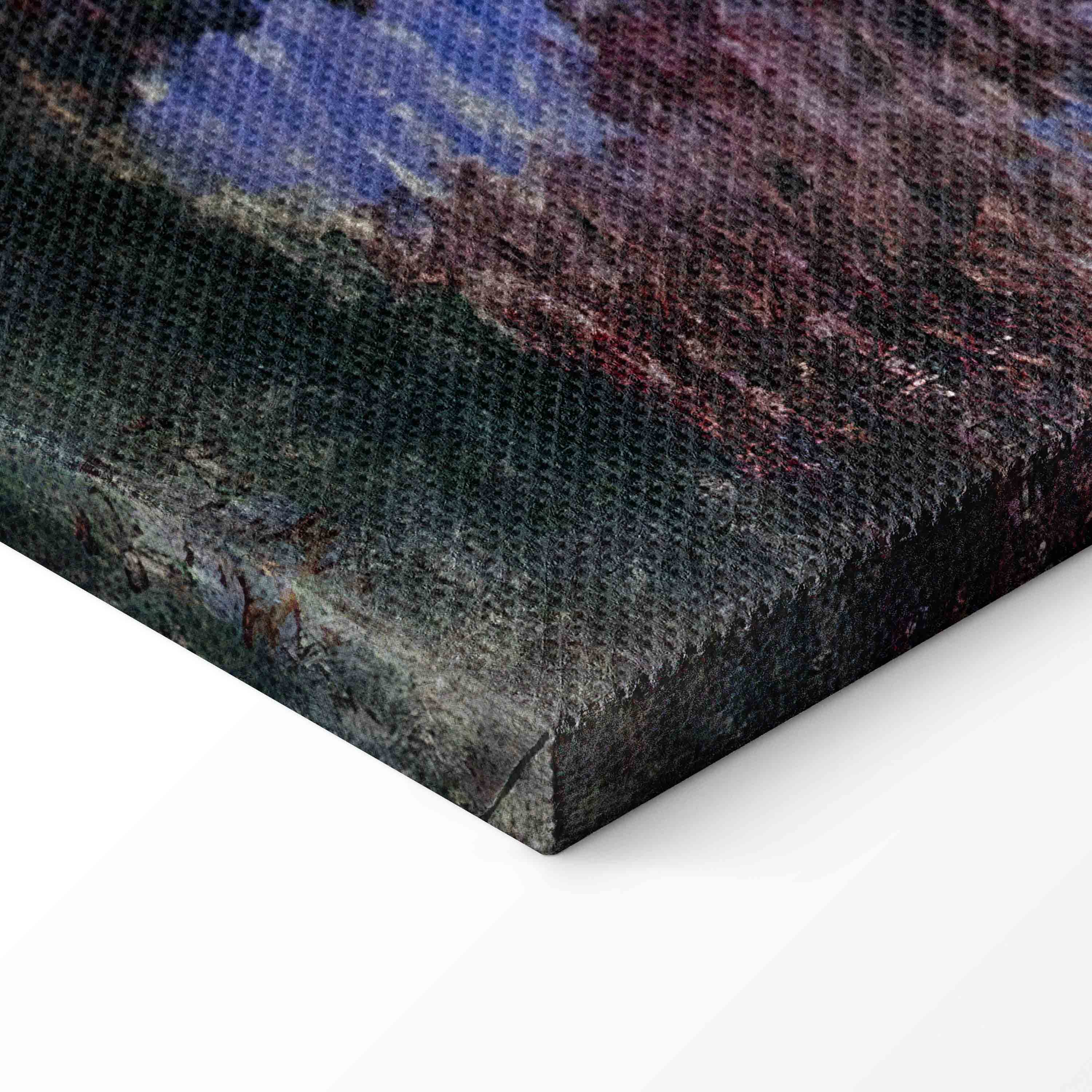 Monet Garden Corner Impressionist Canvas Print