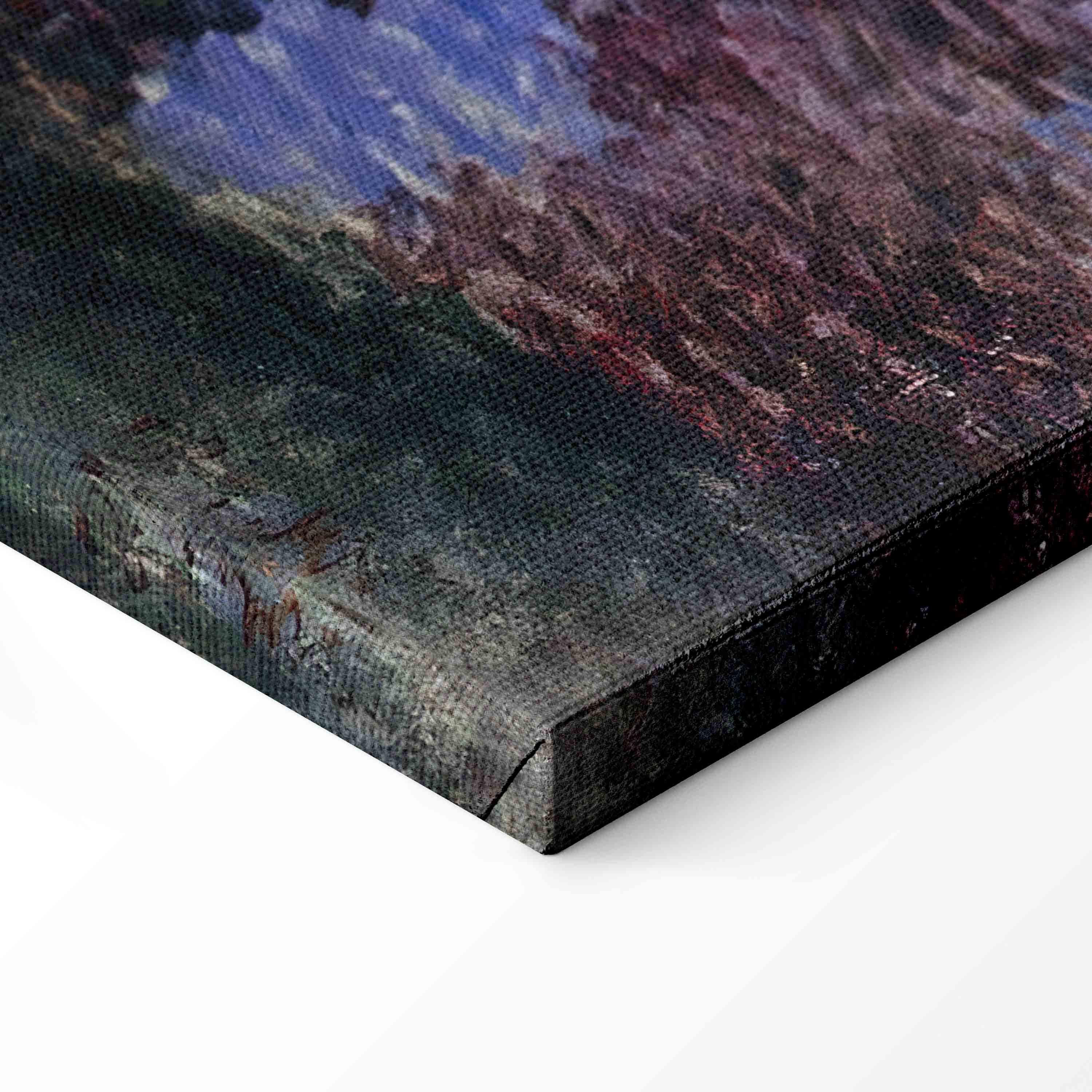 Monet Garden Corner Impressionist Canvas Print