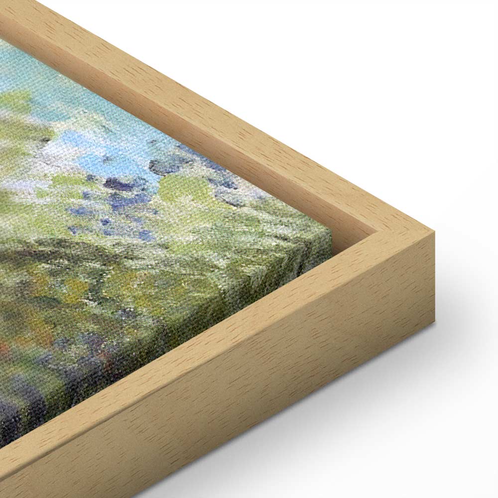 Monet Garden Corner Impressionist Canvas Print