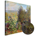 Monet Garden Corner Impressionist Canvas Print