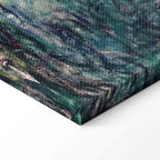 Japanese Bridge Impressionist Landscape Canvas Print