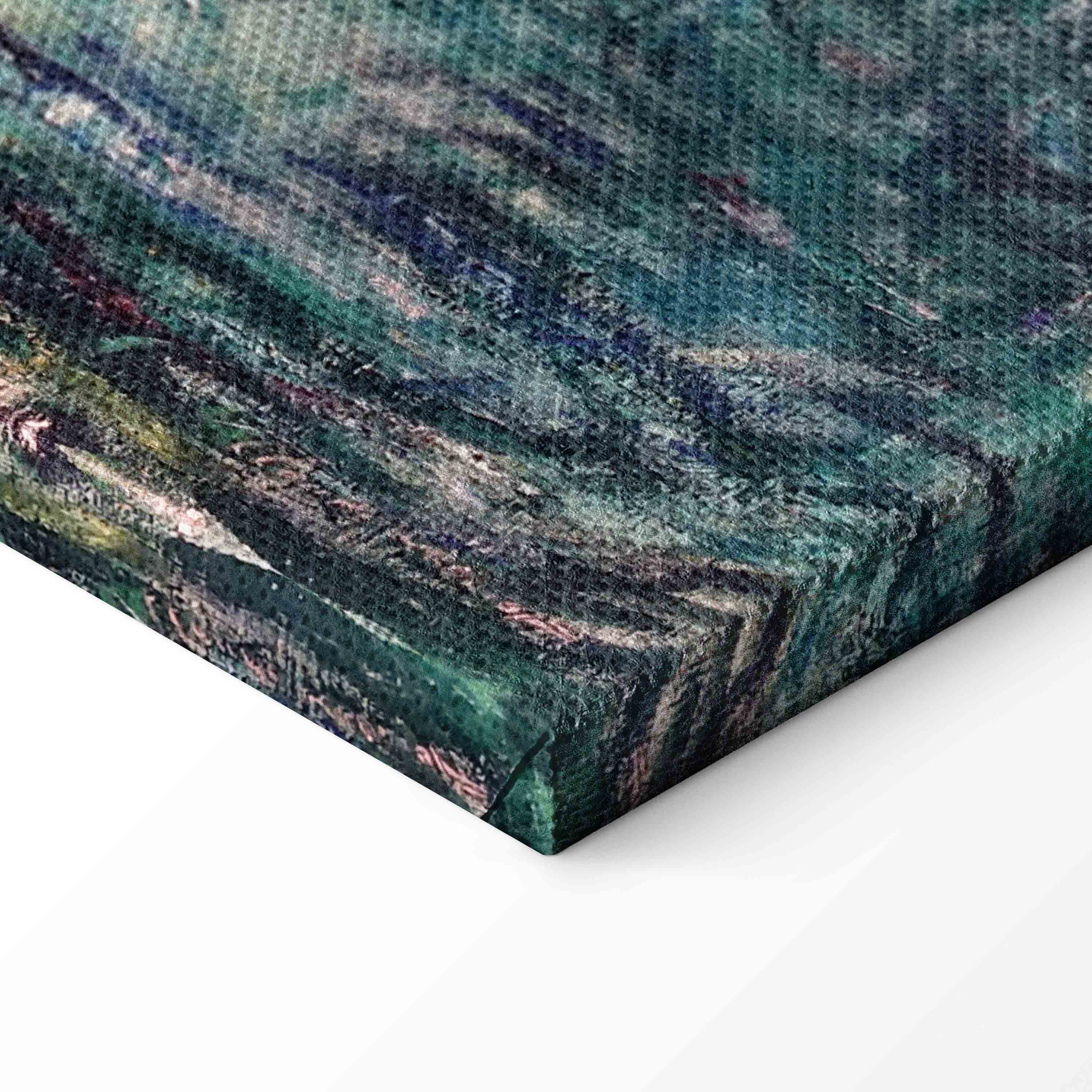 Japanese Bridge Impressionist Landscape Canvas Print