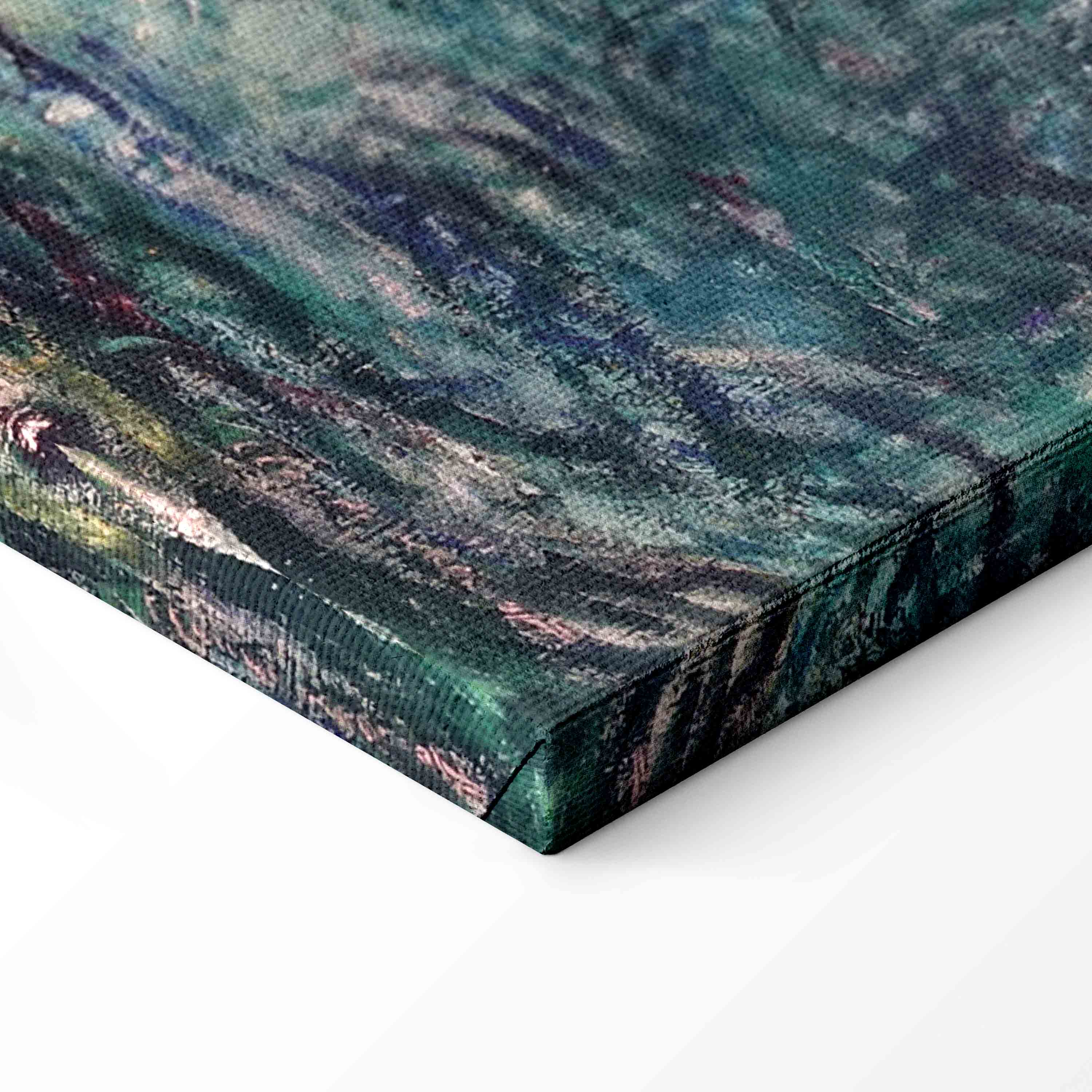 Japanese Bridge Impressionist Landscape Canvas Print