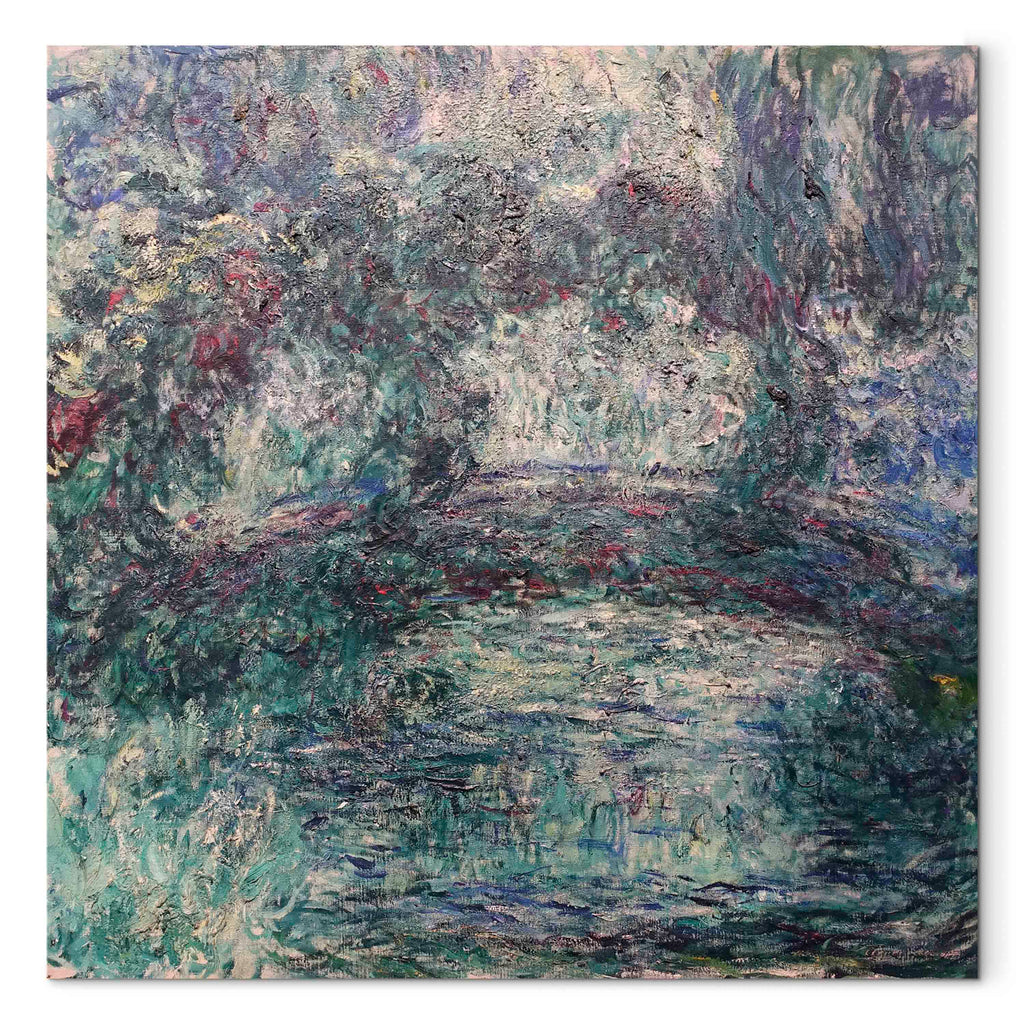 Japanese Bridge Impressionist Landscape Canvas Print