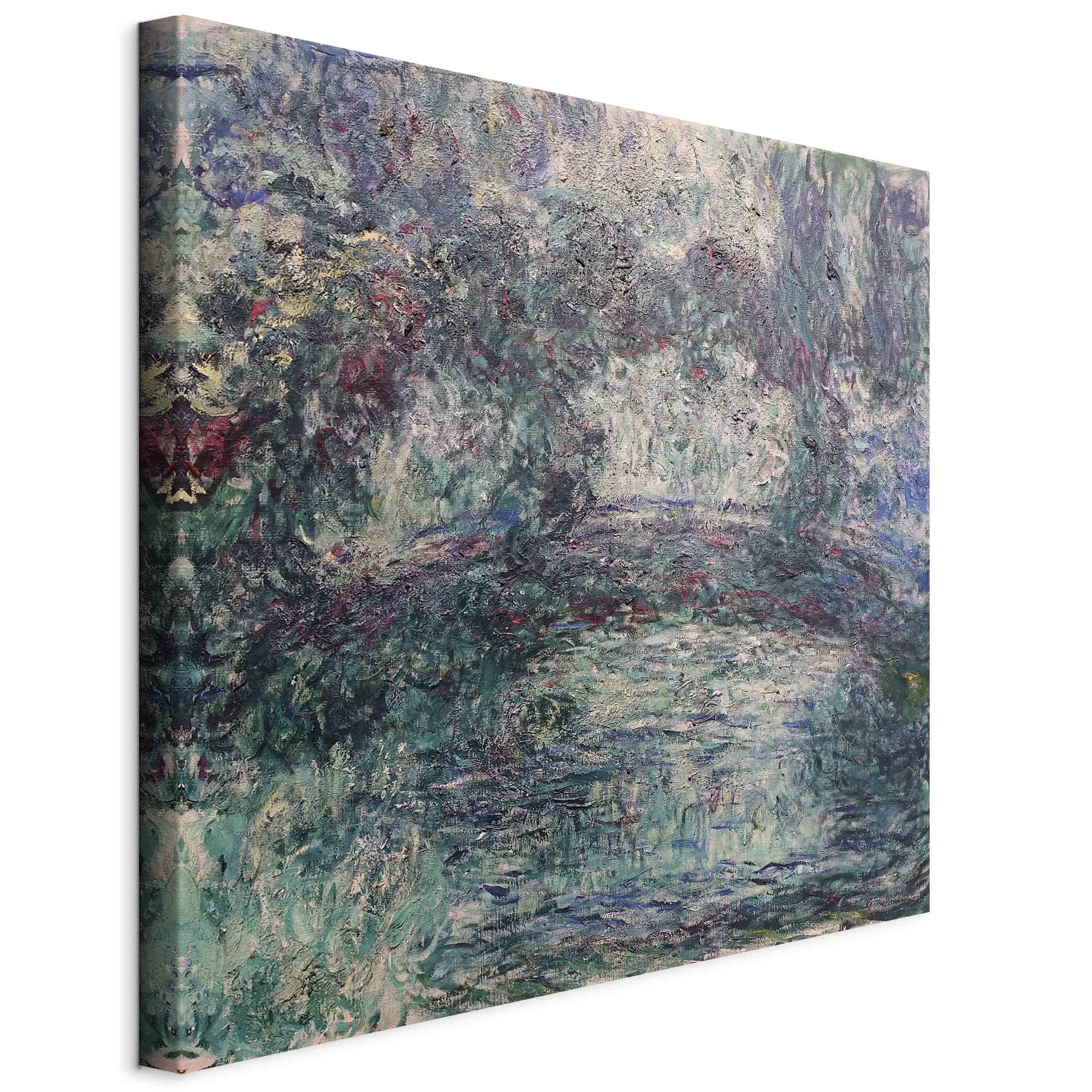 Japanese Bridge Impressionist Landscape Canvas Print