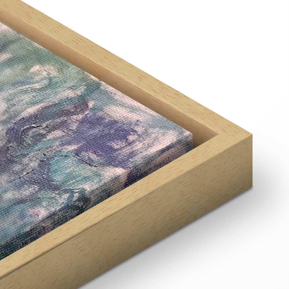 Japanese Bridge Impressionist Landscape Canvas Print