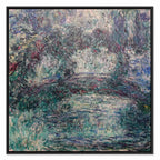 Japanese Bridge Impressionist Landscape Canvas Print