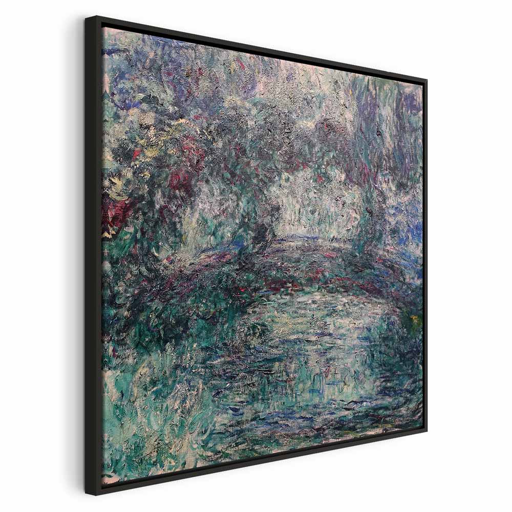 Japanese Bridge Impressionist Landscape Canvas Print