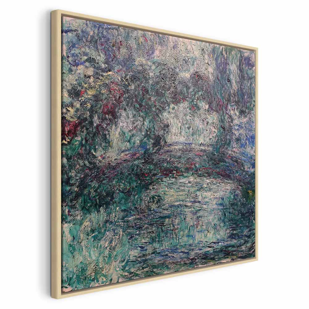 Japanese Bridge Impressionist Landscape Canvas Print