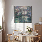 Japanese Bridge Impressionist Landscape Canvas Print