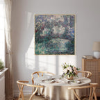 Japanese Bridge Impressionist Landscape Canvas Print