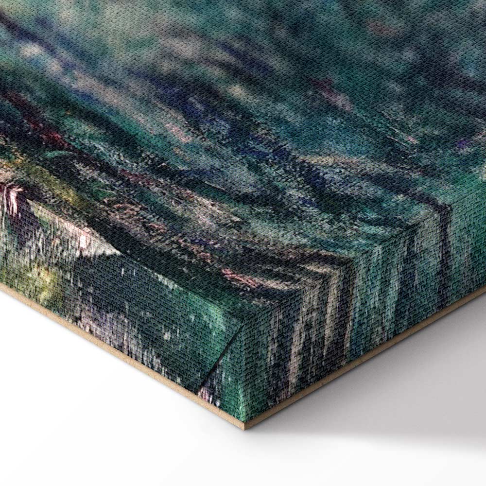 Japanese Bridge Impressionist Landscape Canvas Print