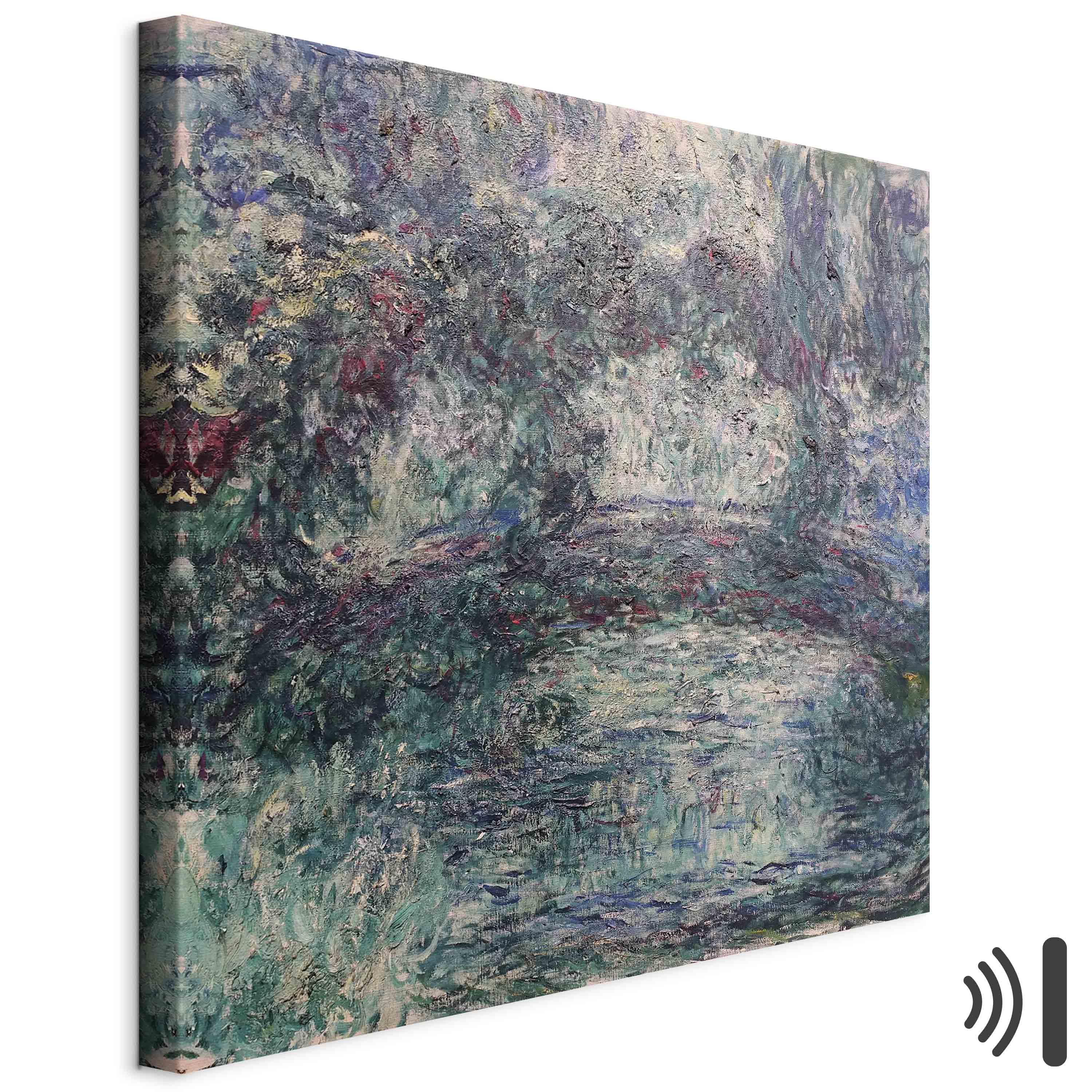 Japanese Bridge Impressionist Landscape Canvas Print