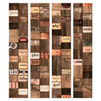 Wooden Script Texture Wallpaper